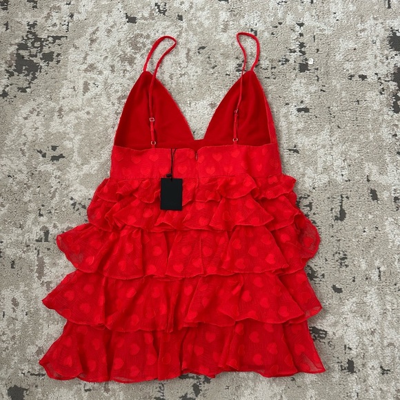 NBD Roxanne Mini Dress Size XL - Red - Picture 2 of 3